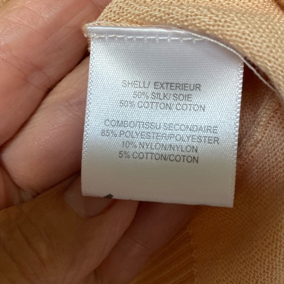 Designer Belle Badgley Mischka XS silk/cotton fine blend sweater. NEW - Picture 6 of 10
